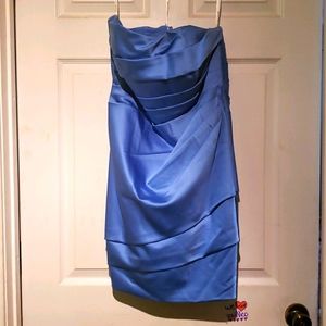 Satin Strapless David's Bridal Dress